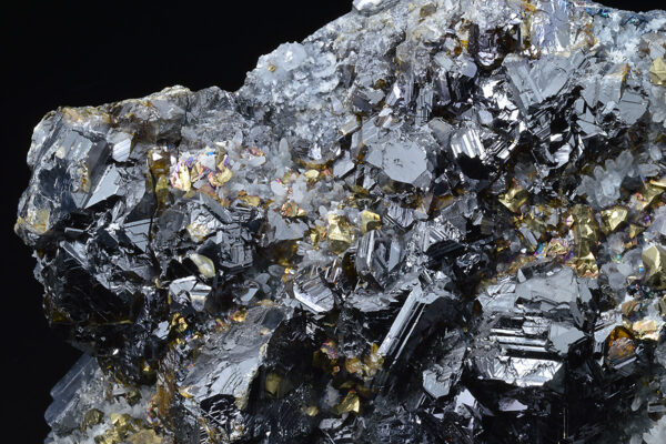 gem Sphalerite var.Cleiophane, Galena, Chalcopyrite, Quartz