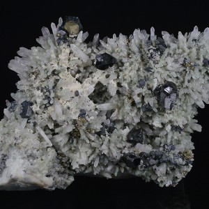 Quartz, Sphalerite, Chalcopyrite, Galena