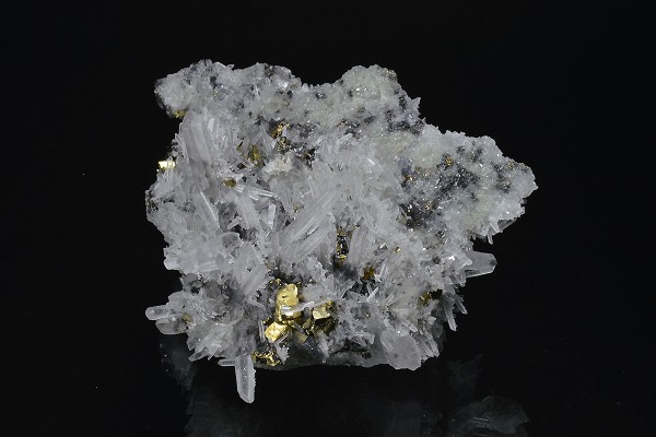 Quartz, Sphalerite, Chalcopyrite