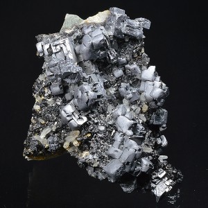 Skeletal Galena, Sphalerite, Quartz, Calcite