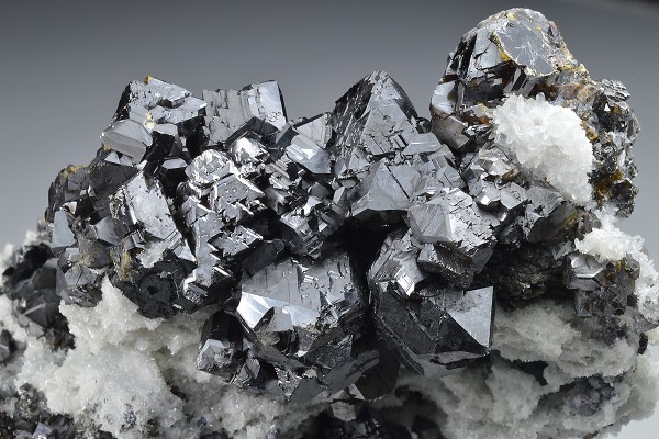 Sphalerite on Quartz, Galena