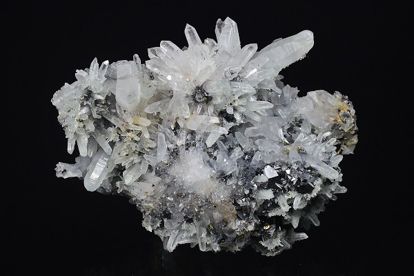 Quartz, Sphalerite, Chalcopyrite