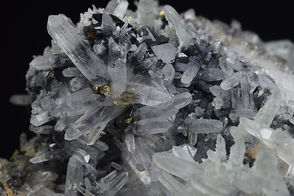 Quartz, Sphalerite, Chalcopyrite