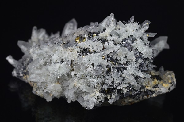 Quartz, Sphalerite, Chalcopyrite