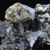 Galena, iridescent Chalcopyrite, Pyrite, Sphalerite, Quartz
