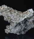 Pyrite on Quartz, Calcite