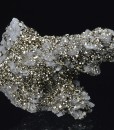 Pyrite on Quartz, Calcite