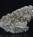 Pyrite on Quartz, Calcite