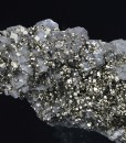 Pyrite on Quartz, Calcite