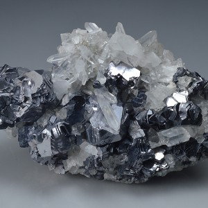 Quartz on Galena