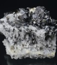 gem Sphalerite var.Cleiophane, Galena on Quartz