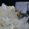 Galena and Chalcopyrite on Quartz