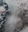 Rhodochrosite, thin Galena plates, Quartz