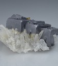 skeletal Galena, Quartz, Chalcopyrite