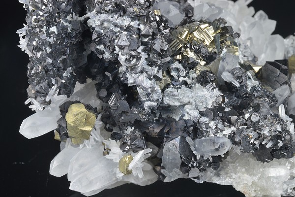 Sphalerite, Pyrite, Chalcopyrite, Galena