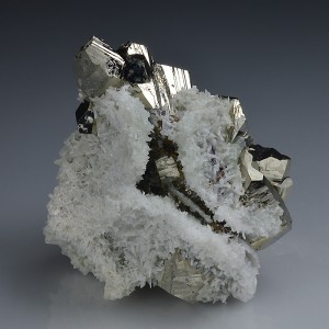 Pyrite, Quartz