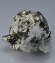 Quartz on Pyrite