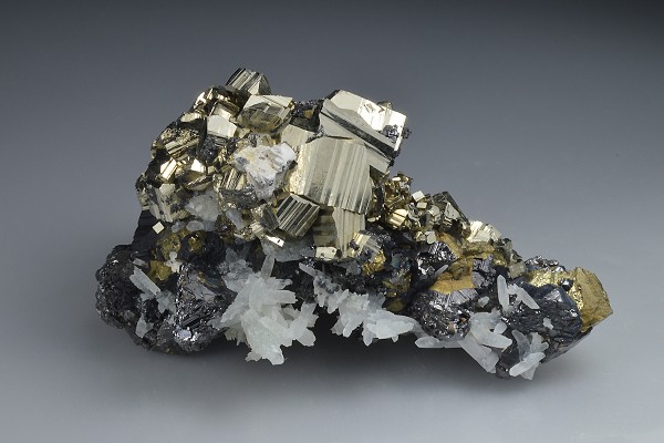 Pyrite, Sphalerite, Chalcopyrite, Quartz