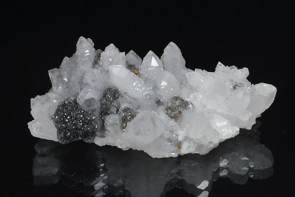 Quartz, Sphalerite, Chalcopyrite