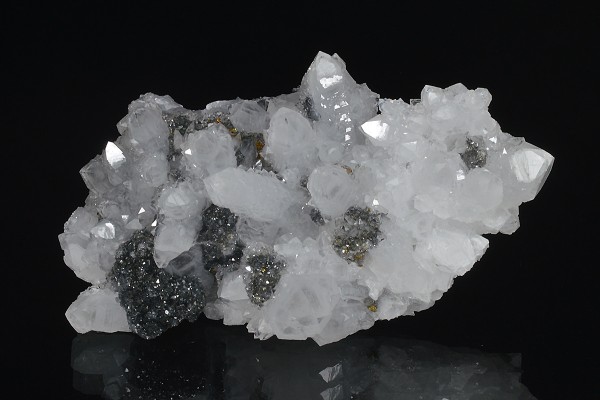 Quartz, Sphalerite, Chalcopyrite
