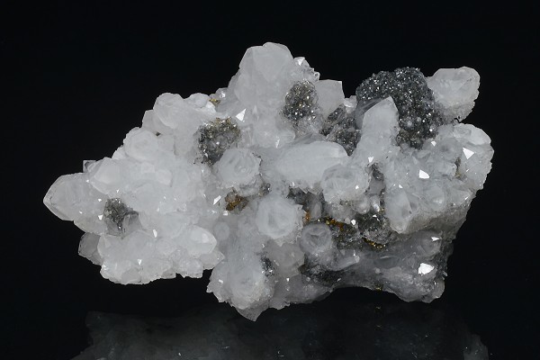 Quartz, Sphalerite, Chalcopyrite