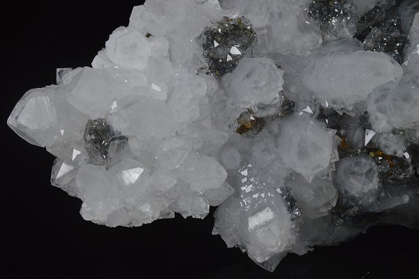 Quartz, Sphalerite, Chalcopyrite