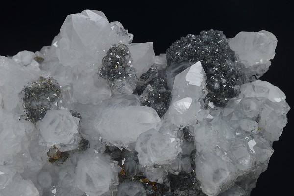 Quartz, Sphalerite, Chalcopyrite