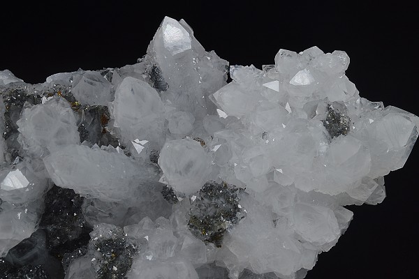 Quartz, Sphalerite, Chalcopyrite