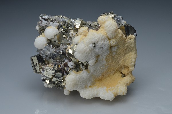 Pyrite, Calcite, Quartz