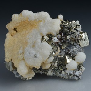 Pyrite, Calcite, Quartz