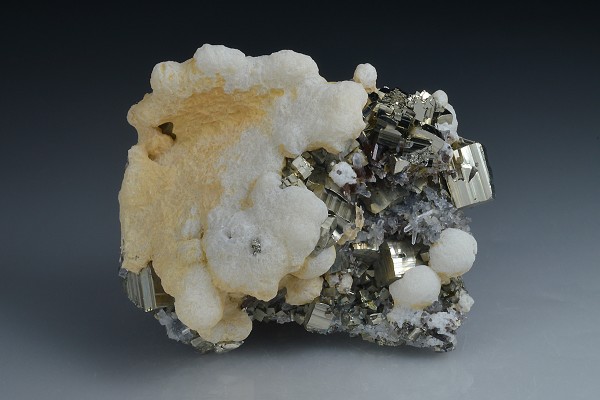Pyrite, Calcite, Quartz