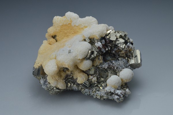 Pyrite, Calcite, Quartz