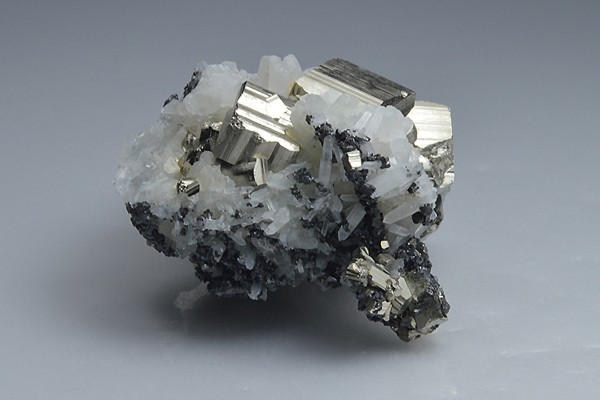 Pyrite, Quartz, Sphalerite