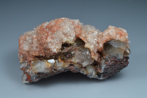 Smoky Quartz, Calcite