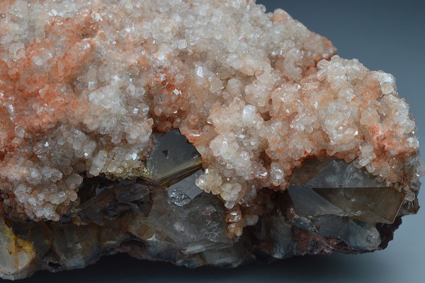 Smoky Quartz, Calcite