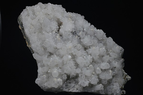 Quartz with growth phantoms, Pyrite