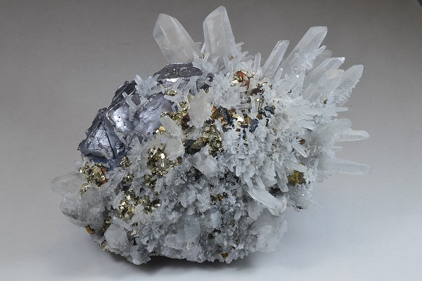 Galena, Quartz, Pyrite, Chalcopyrite