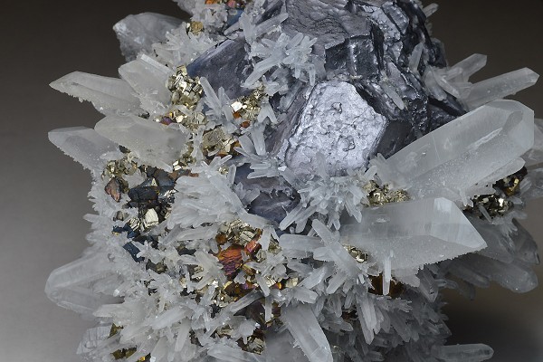 Galena, Quartz, Pyrite, Chalcopyrite