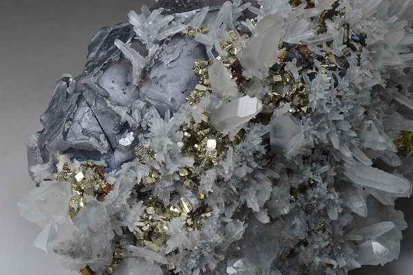 Galena, Quartz, Pyrite, Chalcopyrite