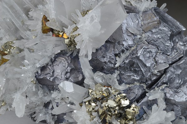 Galena, Quartz, Pyrite, Chalcopyrite