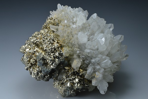 Pyrite, Quartz, Chalcopyrite