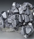 Twinned and truncated Galena, Quartz