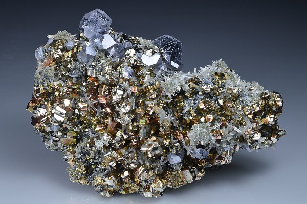 Pyrite, Galena, Quartz