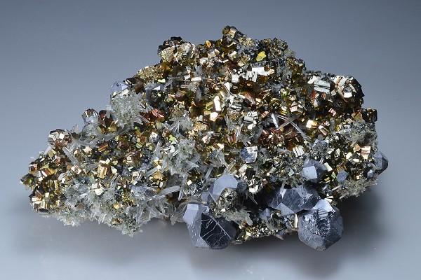 Pyrite, Galena, Quartz