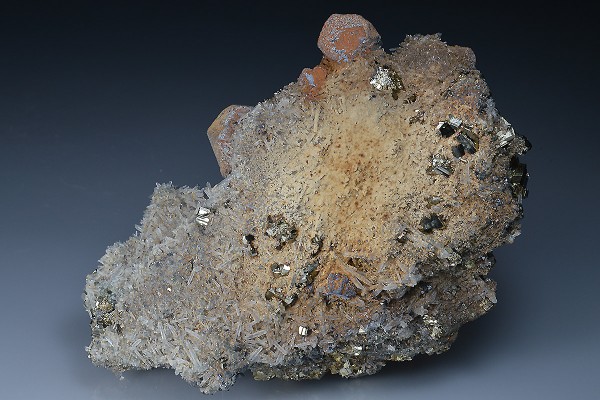 Pyrite, Galena, Quartz