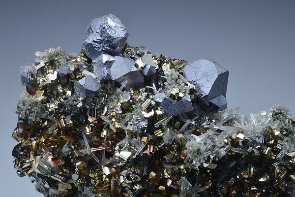 Pyrite, Galena, Quartz