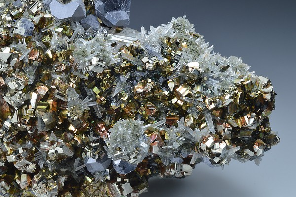 Pyrite, Galena, Quartz