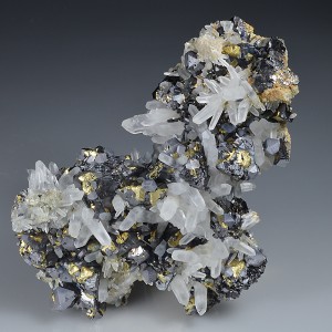 Quartz, Chalcopyrite, Galena, Sphalerite, Calcite