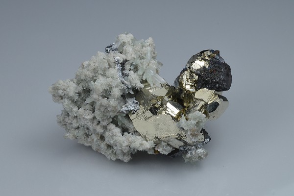 Pyrite, Quartz, Sphalerite