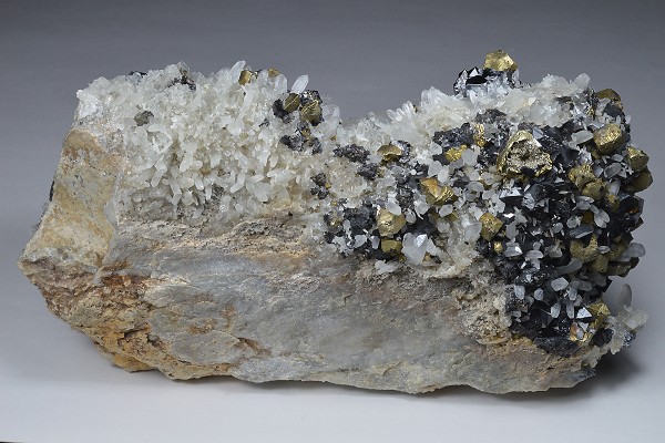 Quartz, Chalcopyrite, Galena, Sphalerite, Pyrite